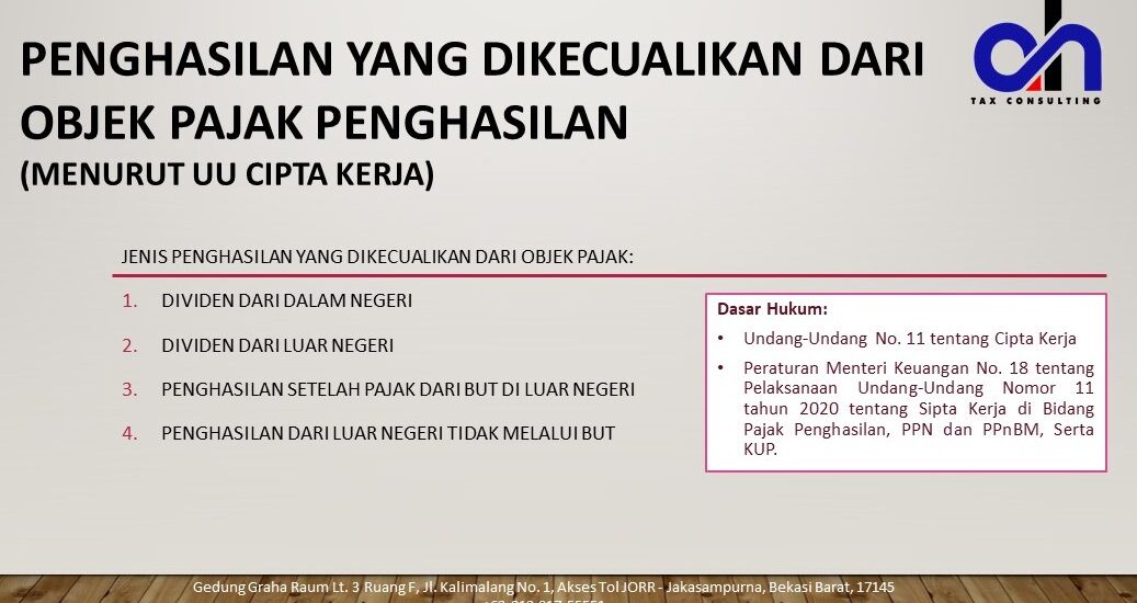 PMK-18/PMK.03/2021-Penghasilan yang Dikecualikan dari Objek PPh